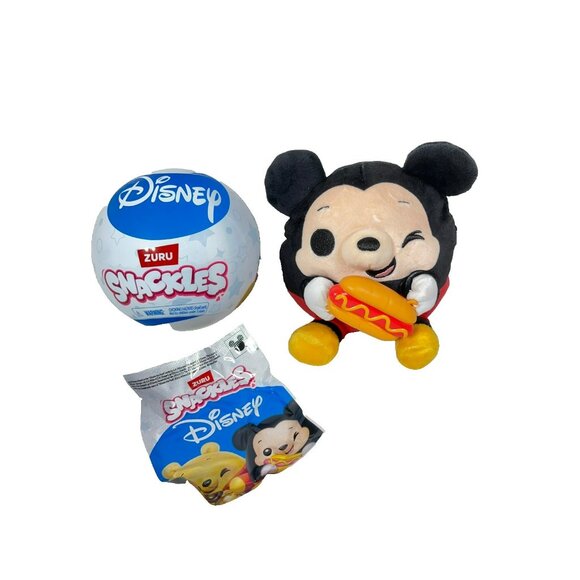 Snackles Disney 5.5" Mickey Mouse With Hotdog Plush - Picture 4 of 16